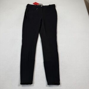 Horze Women's Active Silicone‎ Grip Full Seat Breeches Black Sz 40 NWT